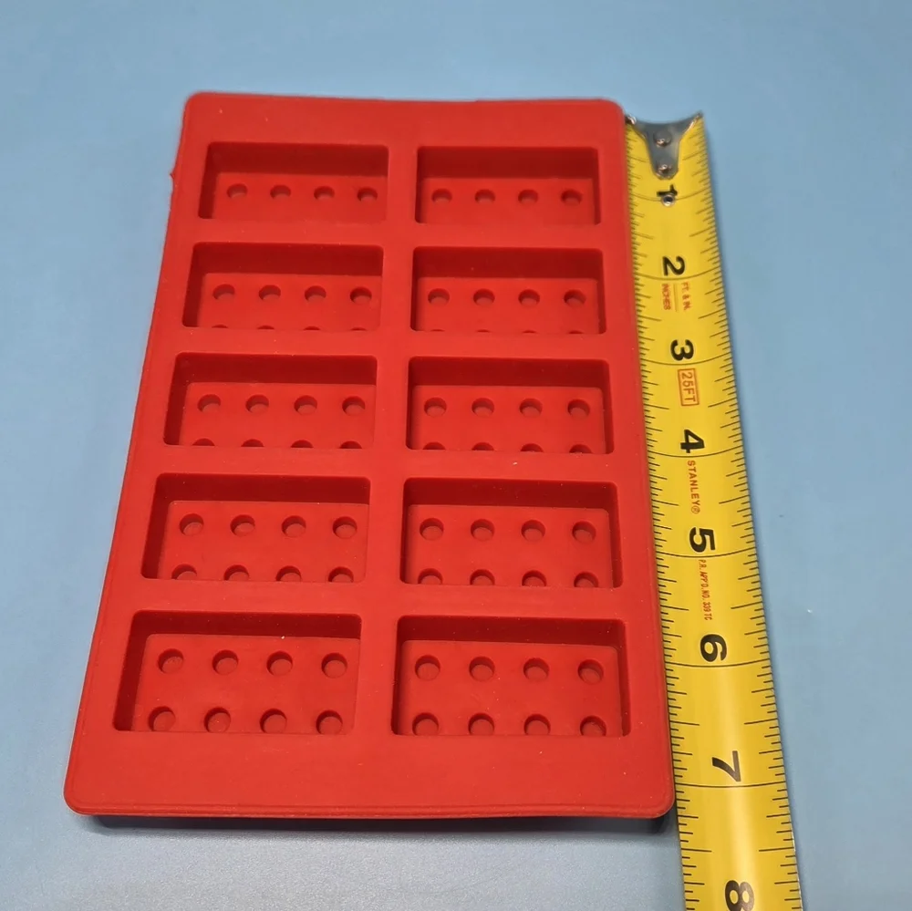 Vibrant Silicone Building Block Cake Toppers